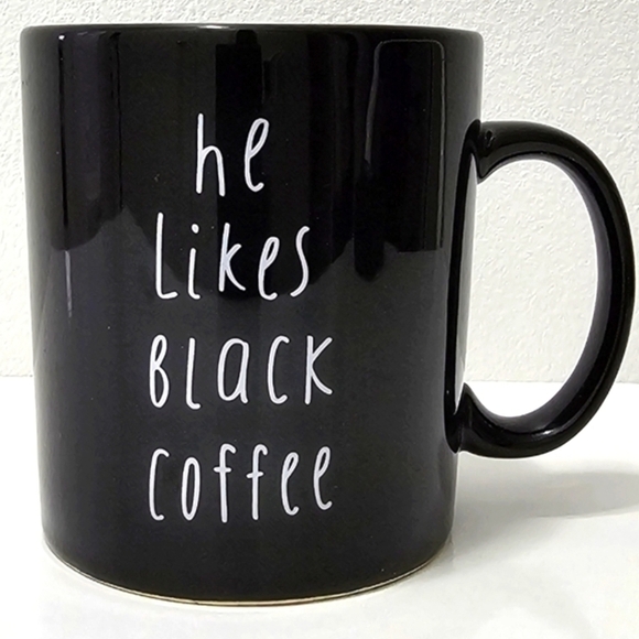 Indigo He Likes Black Coffee Coffee Mug - Picture 2 of 7